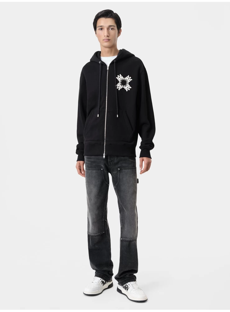 Amiri MA QUAD ZIP UP HOODIE - Black