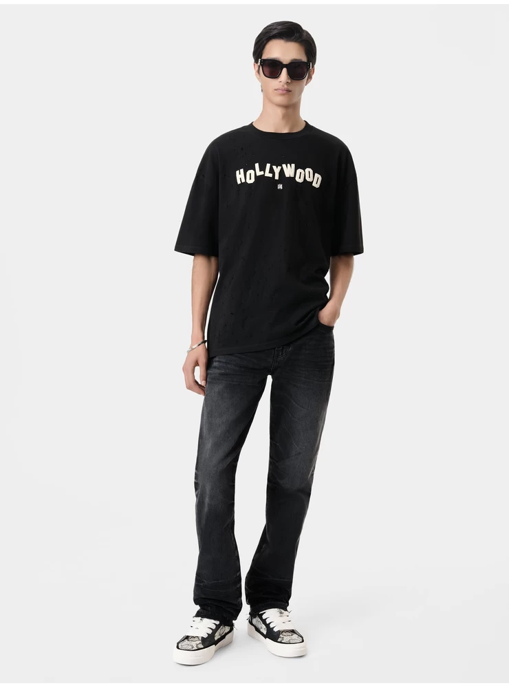 Amiri HOLLYWOOD SHOTGUN OVERSIZED TEE - Black