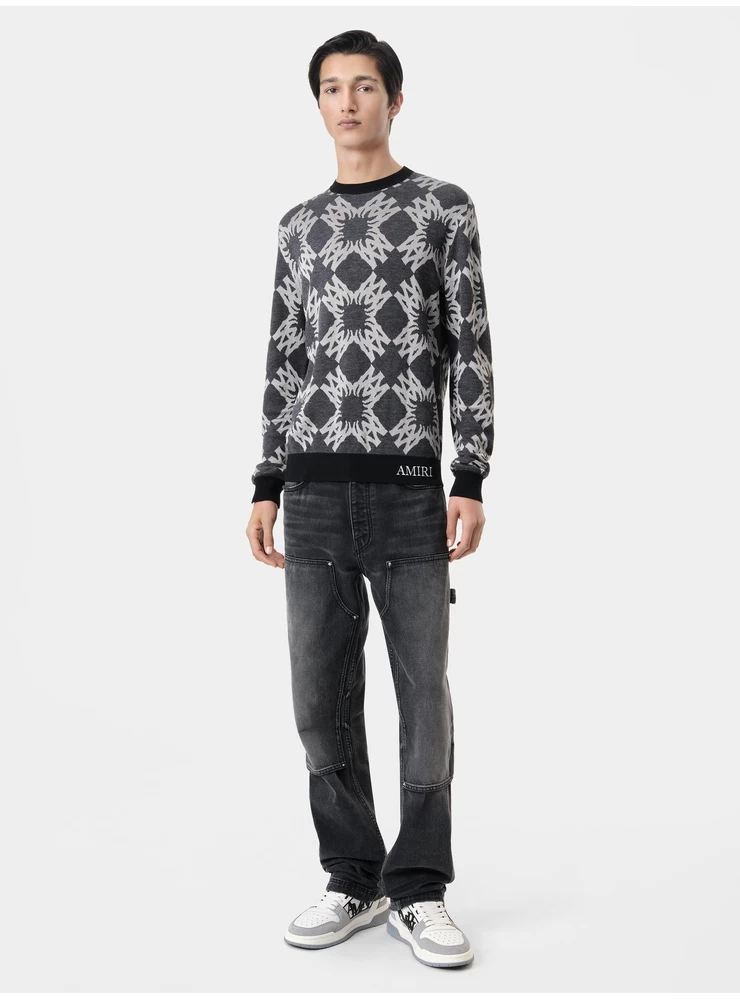 Amiri MA QUAD CREWNECK - Dark Grey