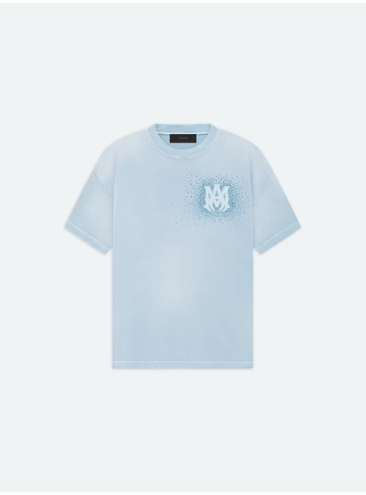 Amiri CRYSTAL BURST TEE- Ashley Blue