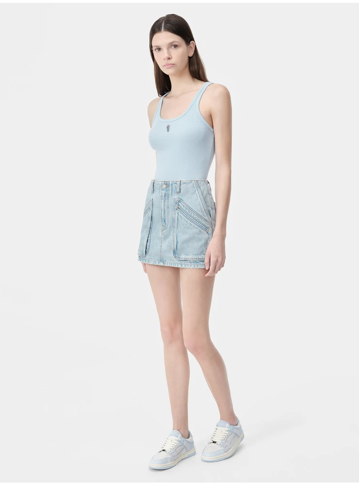 Amiri WOMEN - WOMEN'S CARGO SKIRT - Light Indigo