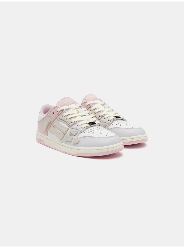 Amiri KIDS - KIDS' TWO-TONE SKEL TOP LOW - Pink White Grey