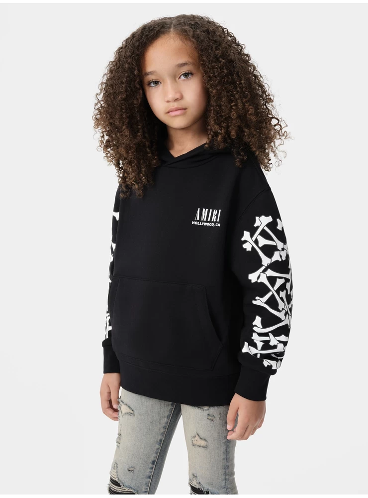 Amiri KIDS - KIDS' BONES HOODIE - Black