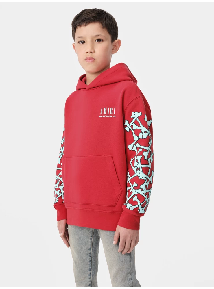 Amiri Kids - Kids' Bones Hoodie - Sarkans