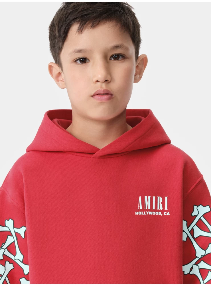 Amiri Kids - Kids' Bones Hoodie - Sarkans