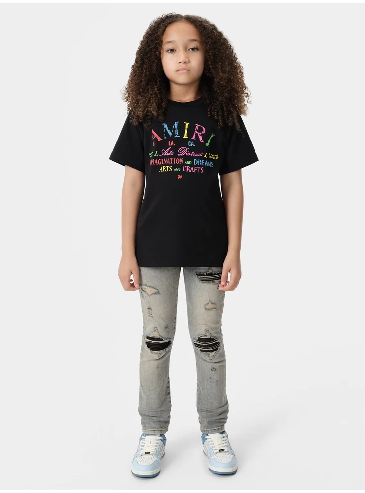 Amiri KIDS - KIDS' ARTS DISTRICT SCRIBBLE TEE - Black