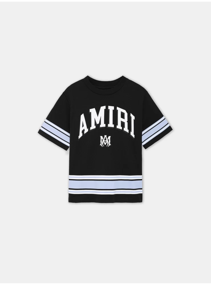 Amiri Kids - Camiseta A Rayas Amiri Para Niños - Negro