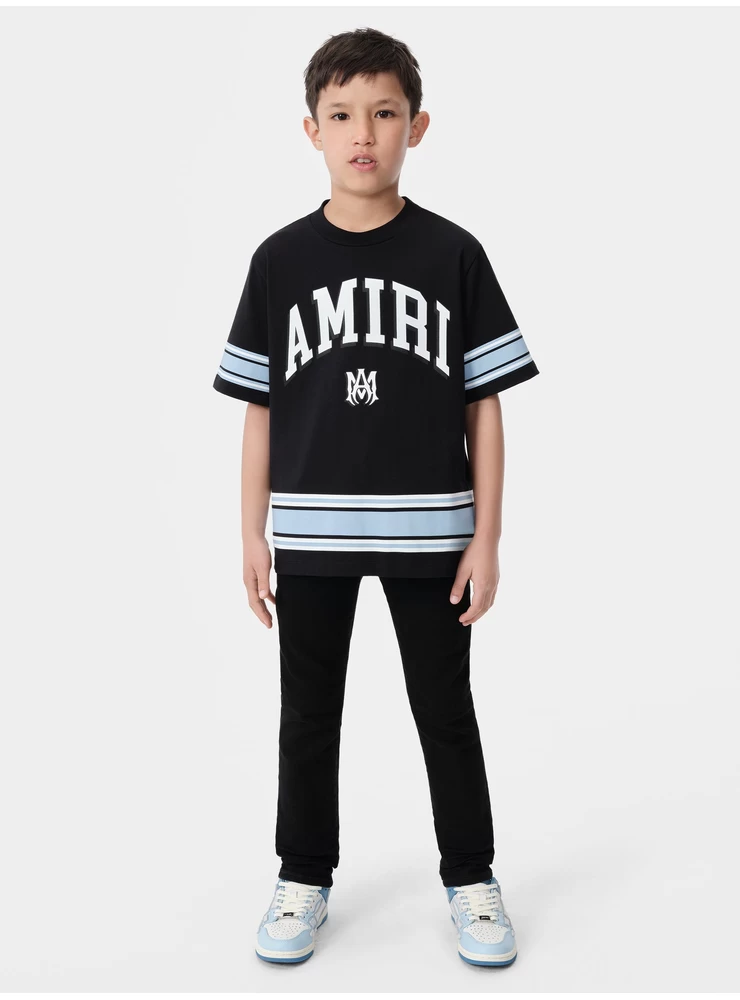 Amiri KIDS - KIDS' AMIRI STRIPE TEE - Black