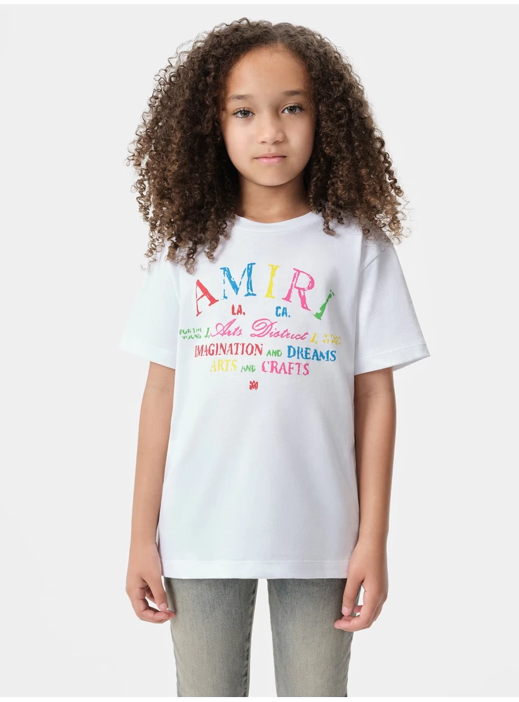 Amiri KIDS - KIDS' ARTS DISTRICT SCRIBBLE TEE - White