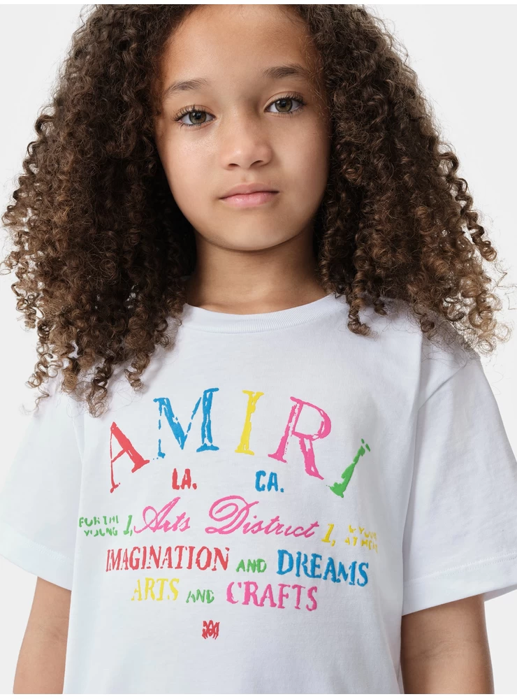 Amiri KIDS - KIDS' ARTS DISTRICT SCRIBBLE TEE - White