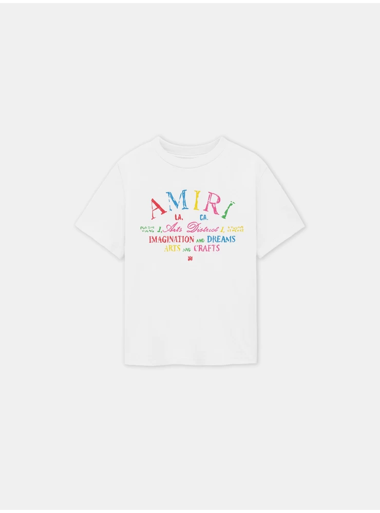 Amiri KIDS - KIDS' ARTS DISTRICT SCRIBBLE TEE - White