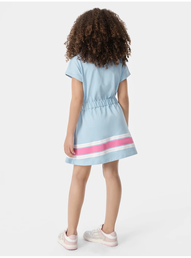 Amiri KIDS - KIDS' AMIRI STRIPE T-SHIRT DRESS - Cerulean