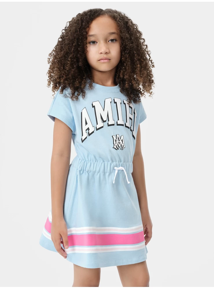 Amiri KIDS - KIDS' AMIRI STRIPE T-SHIRT DRESS - Cerulean