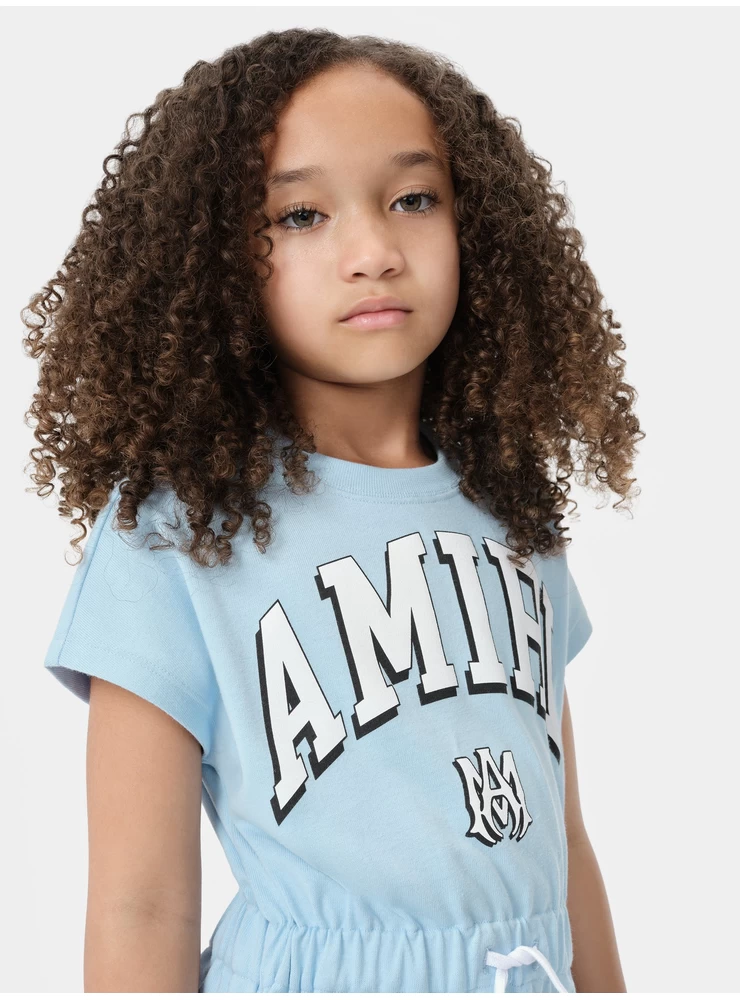 Amiri KIDS - KIDS' AMIRI STRIPE T-SHIRT DRESS - Cerulean