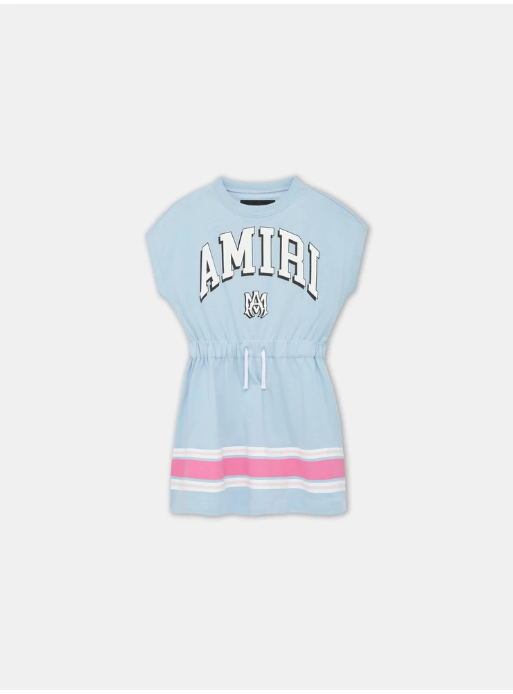 Amiri KIDS - KIDS' AMIRI STRIPE T-SHIRT DRESS - Cerulean