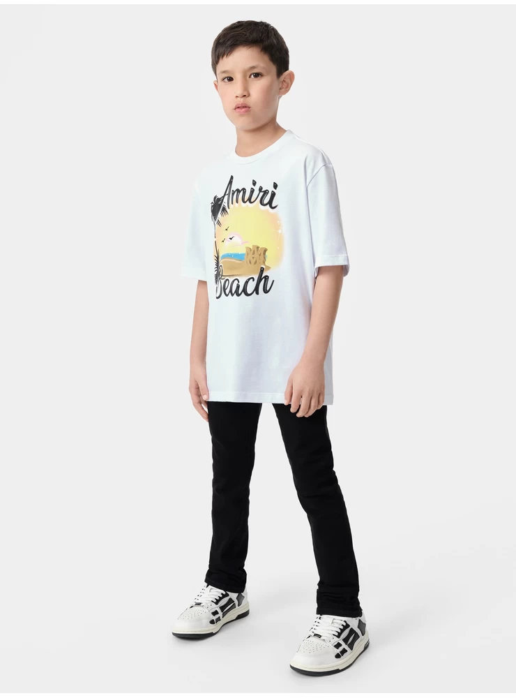 Amiri KIDS - KIDS' MA SANDCASTLE TEE - White