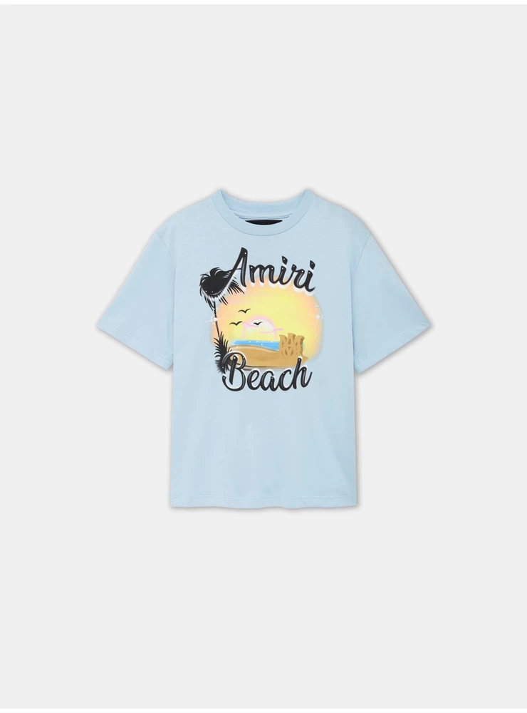 Amiri KIDS - KIDS' MA SANDCASTLE TEE - Cerulean