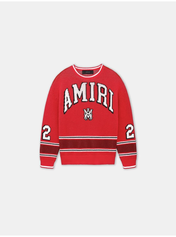 Amiri Barn - Amiri 22 Stripe Crew For Barn - Rød