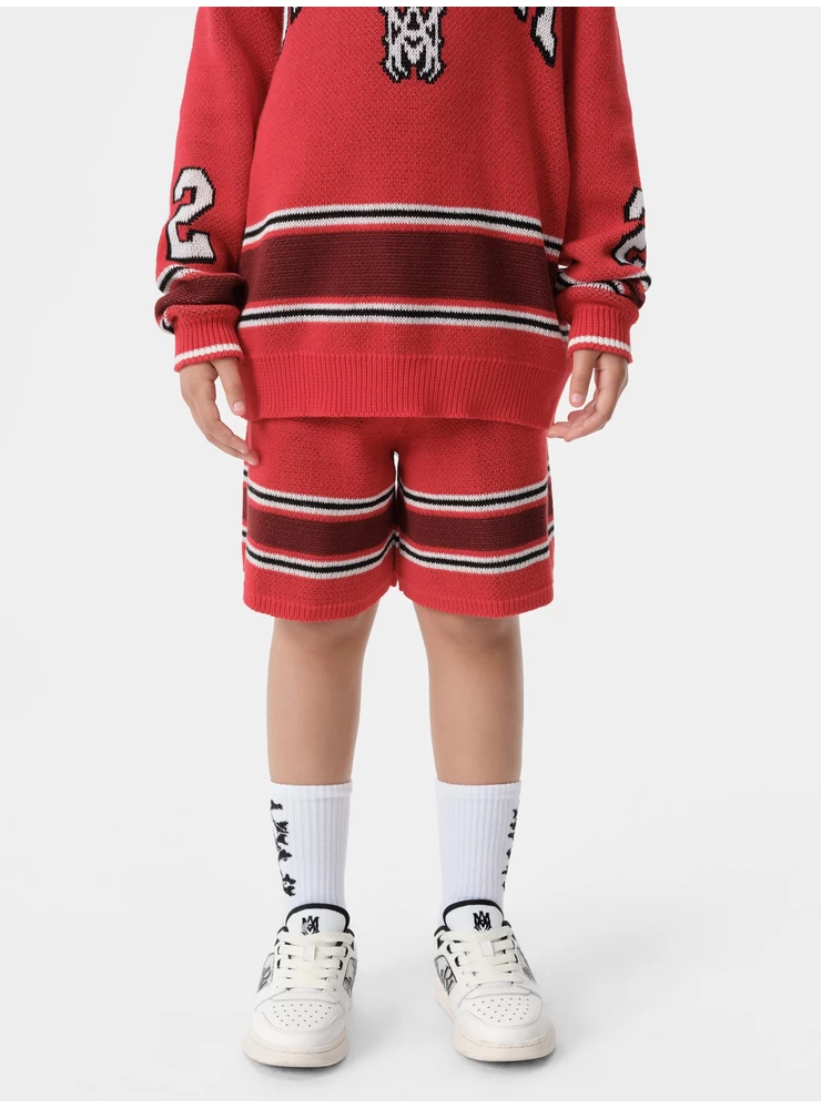Amiri KIDS - KIDS' MA STRIPE SHORT - Red