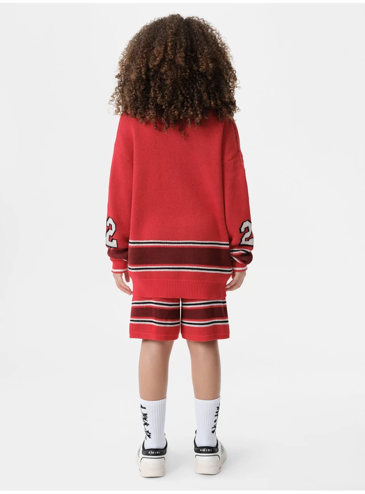 Amiri KIDS - KIDS' MA STRIPE SHORT - Red