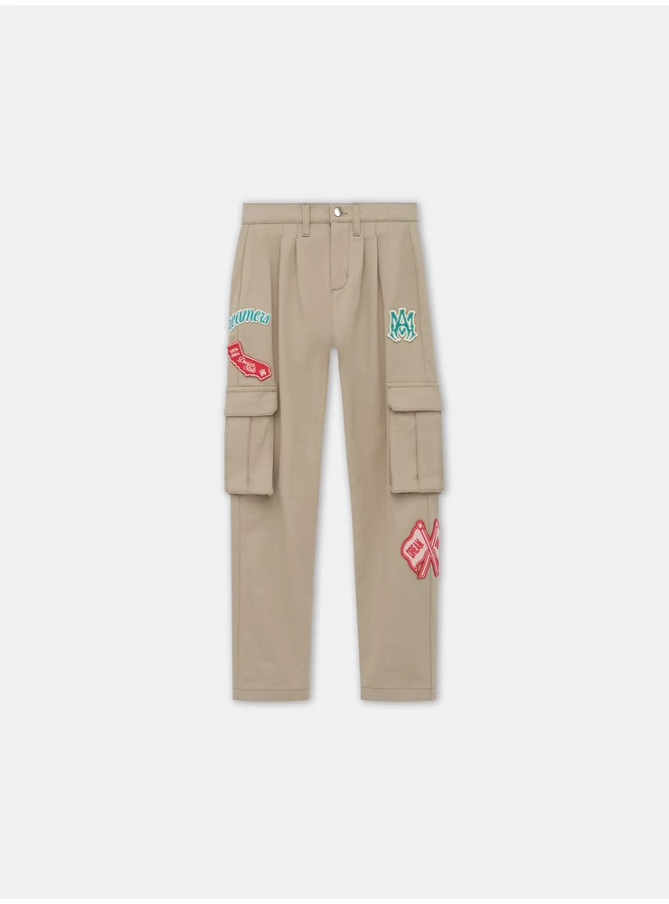 Amiri KIDS - KIDS' DREAM TEAM CARGO CHINO - Warm Taupe