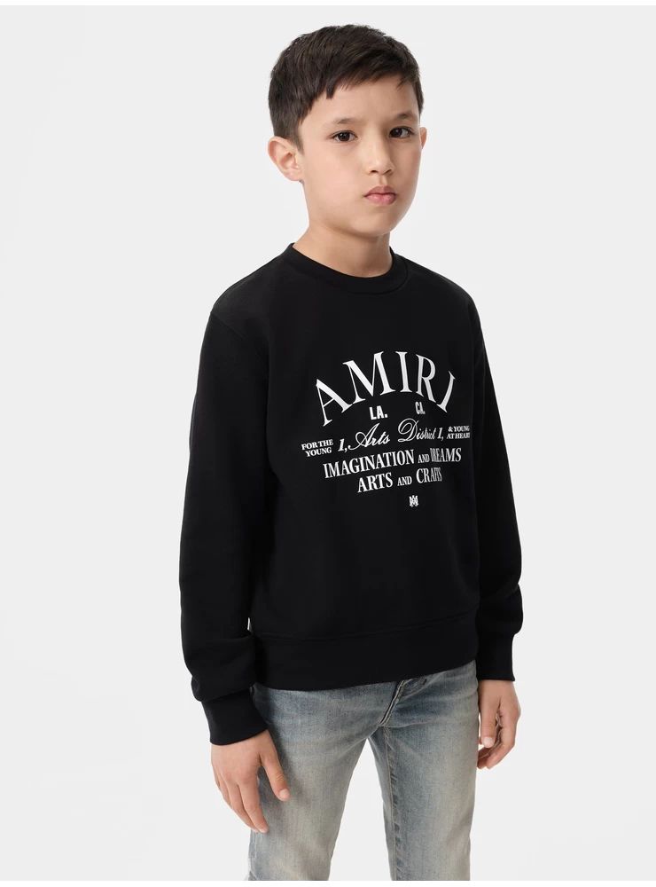 Amiri KIDS - KIDS' AMIRI ARTS DISTRICT CREW - Black