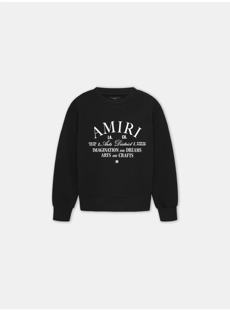 Amiri KIDS - KIDS' AMIRI ARTS DISTRICT CREW - Black