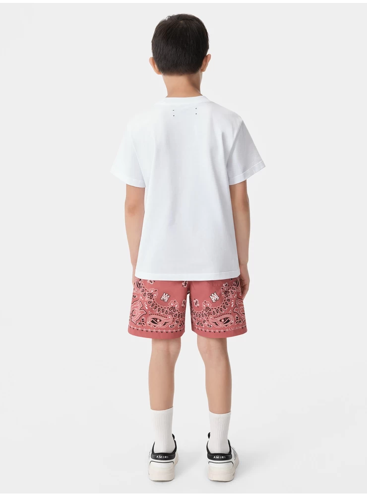 Amiri KIDS - KIDS' BANDANA SWIM TRUNK - Cranberry