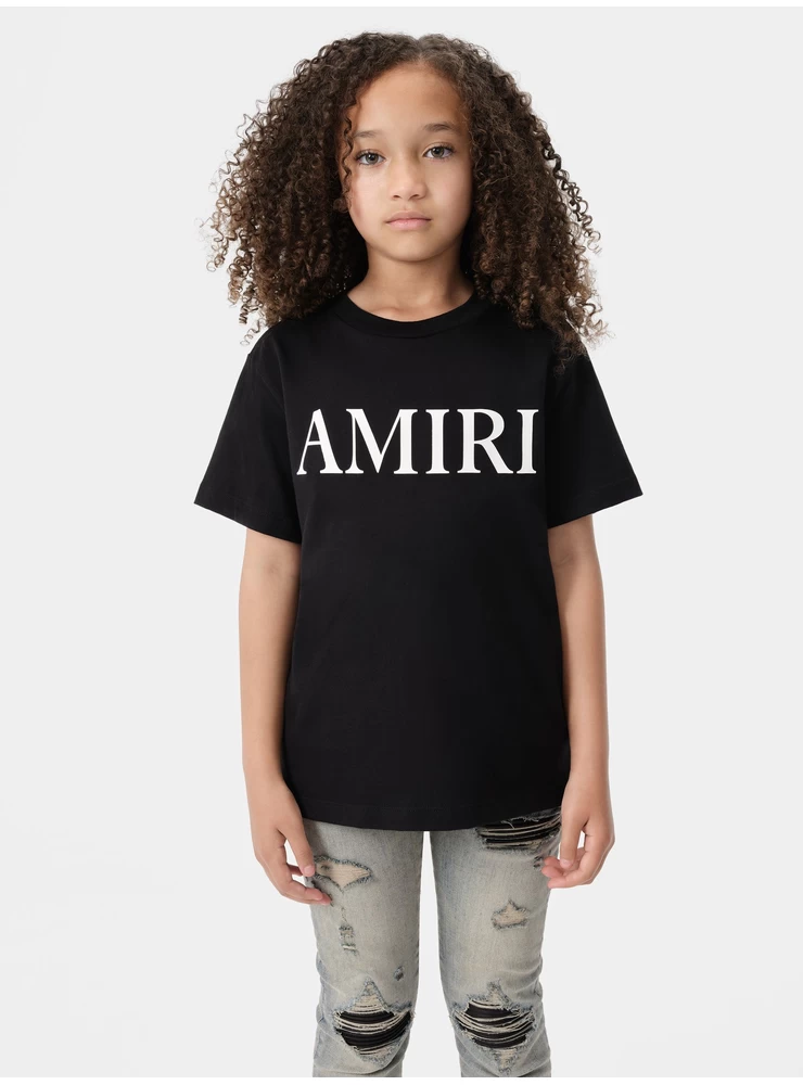 Amiri KIDS - KIDS' AMIRI CORE LOGO TEE - Black