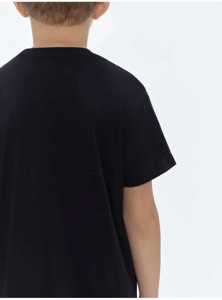 Amiri KIDS - AMIRI STAGGERED SCRIBBLE TEE - Black