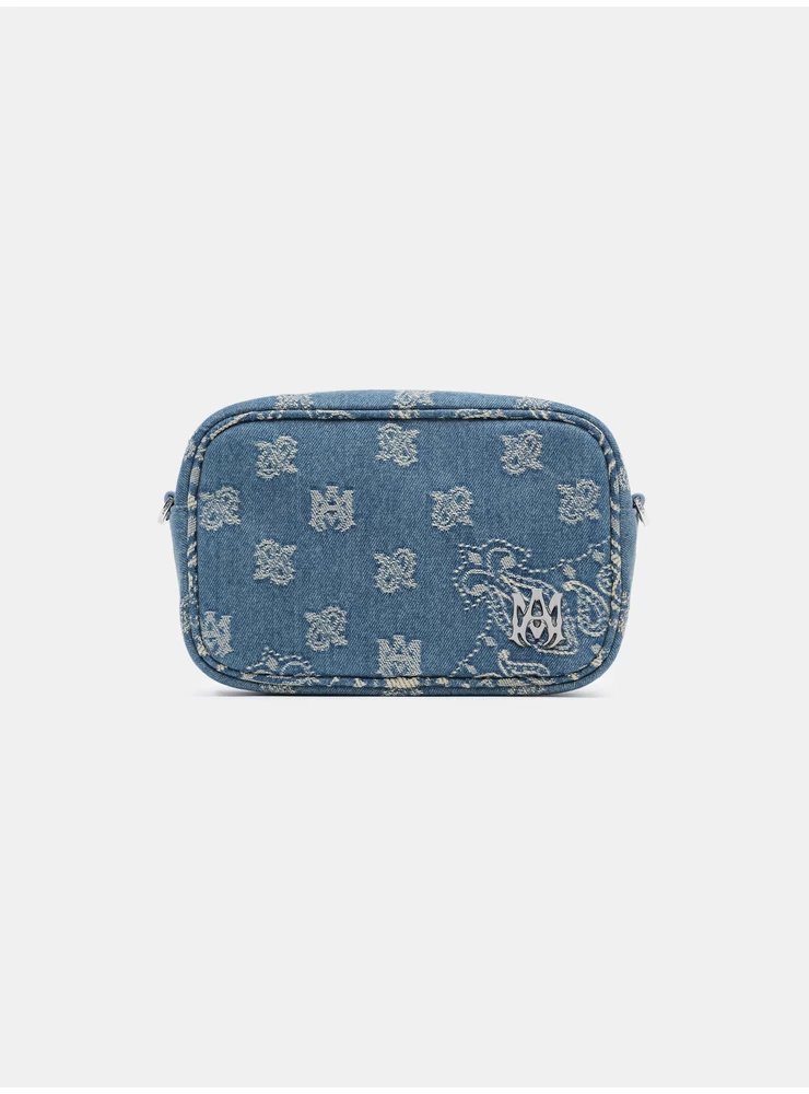 Amiri MA PAISLEY JACQUARD CAMERA CASE - Antique Indigo