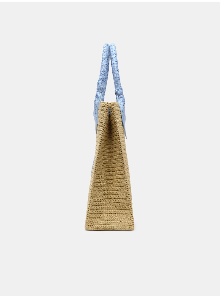 Amiri AMIRI RAFFIA TOTE - Blue