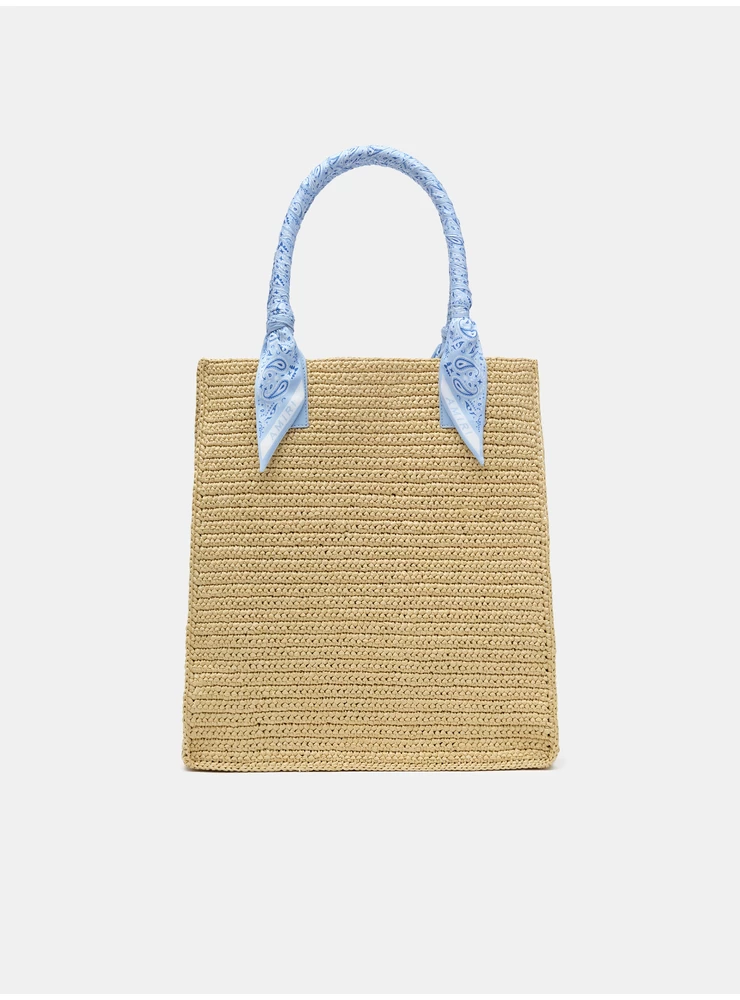 Amiri AMIRI RAFFIA TOTE - Blue