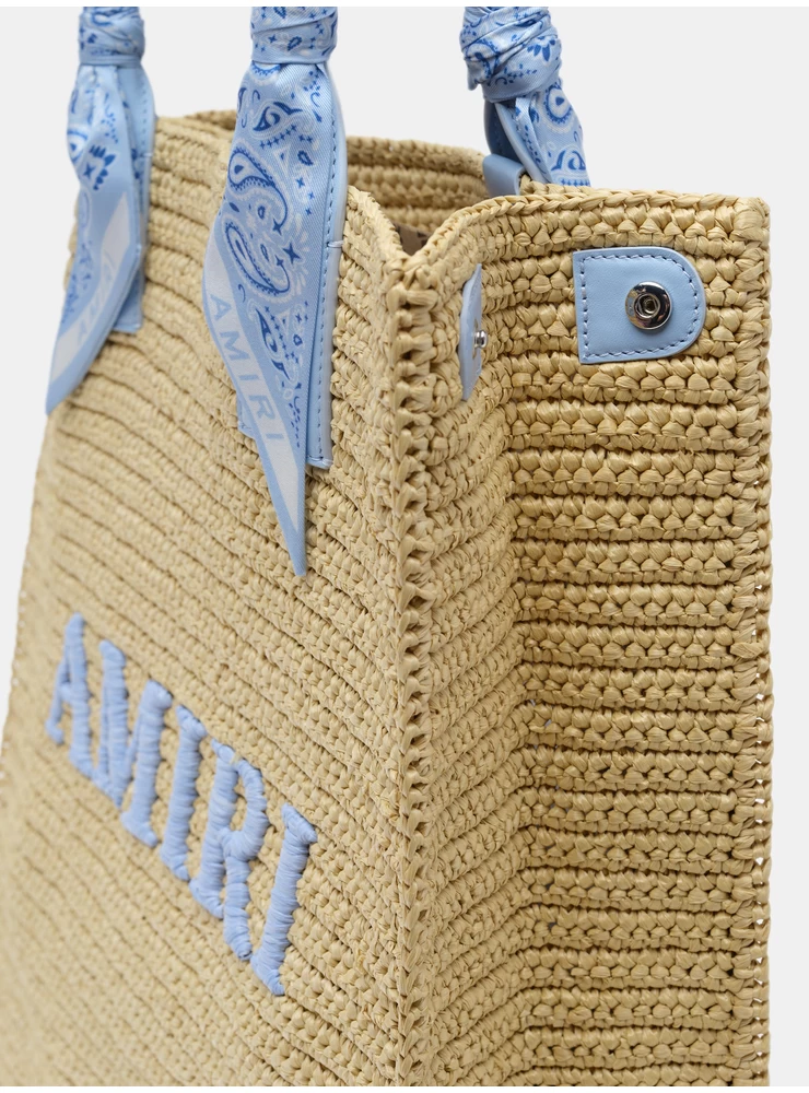 Amiri AMIRI RAFFIA TOTE - Blue