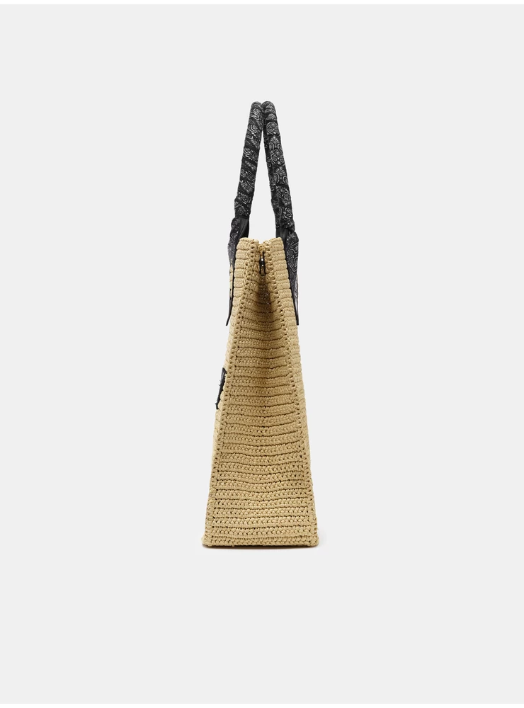 Amiri AMIRI RAFFIA TOTE - Black