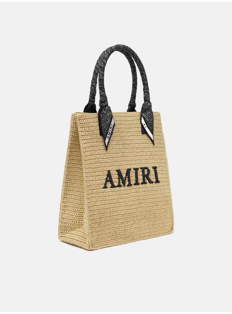 Amiri AMIRI RAFFIA TOTE - Black
