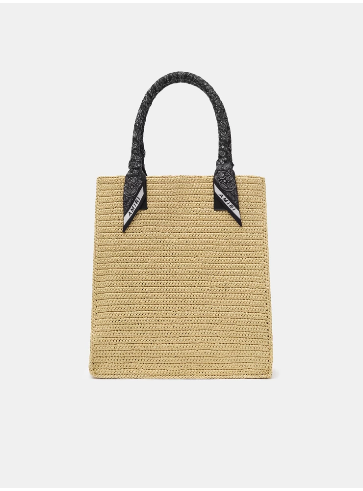 Amiri AMIRI RAFFIA TOTE - Black
