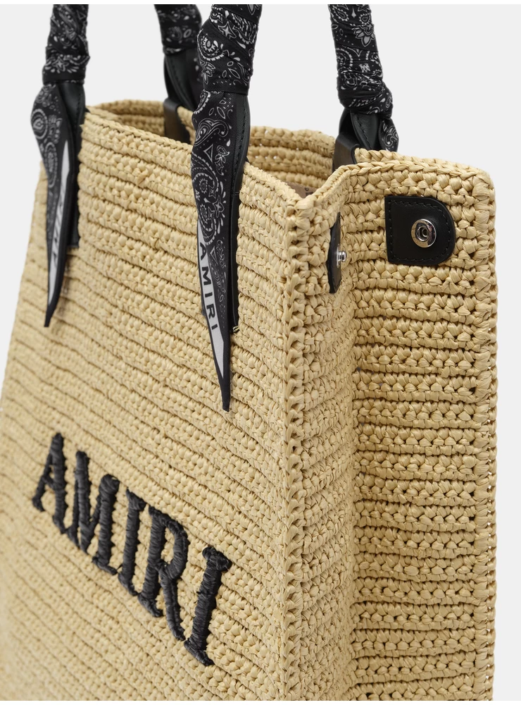 Amiri AMIRI RAFFIA TOTE - Black