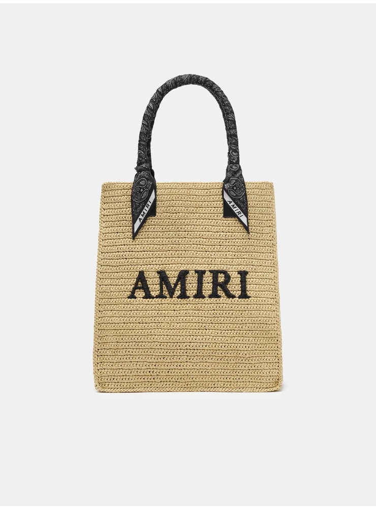 Amiri AMIRI RAFFIA TOTE - Black