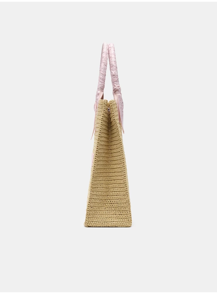 Amiri AMIRI RAFFIA TOTE - Pink