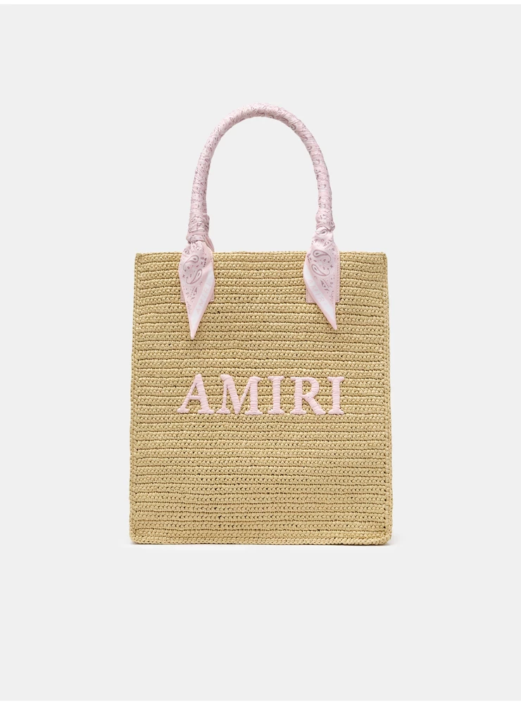 Amiri AMIRI RAFFIA TOTE - Pink
