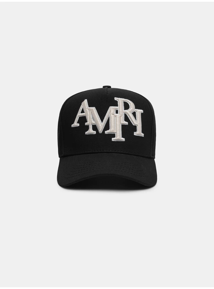 Amiri STAGGERED AMIRI CANVAS HAT - Black