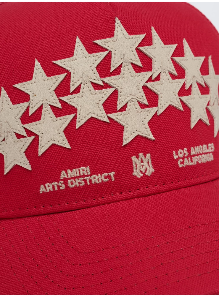 Amiri STARS TRUCKER HAT - Red