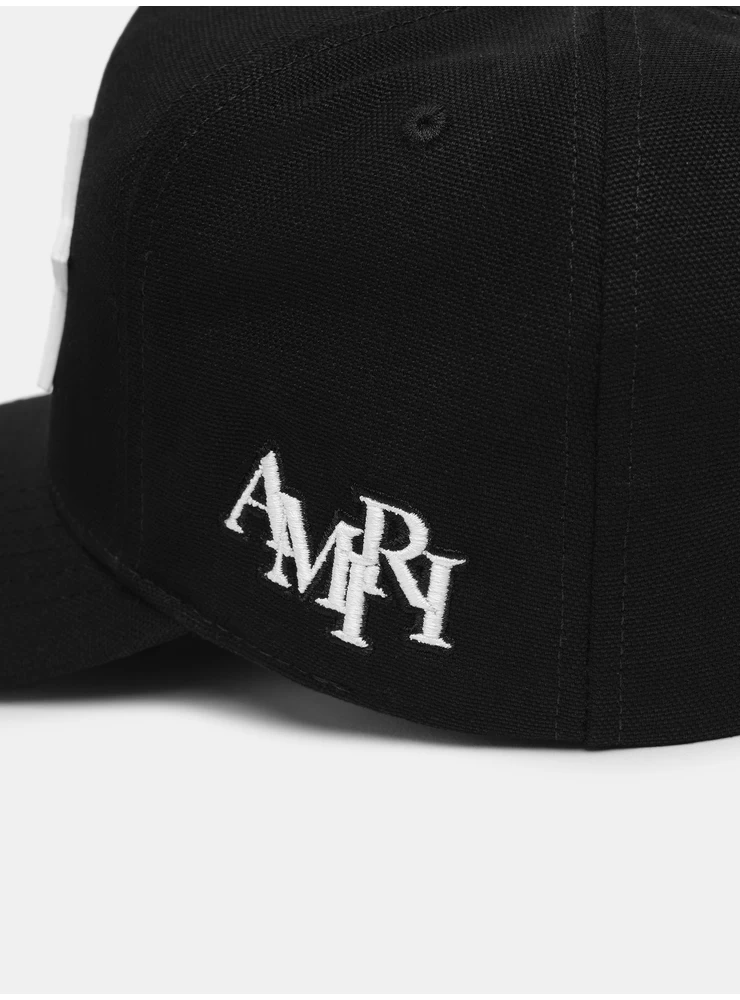 Amiri THREE STAR STAGGERED AMIRI FULL CANVAS HAT - Black White