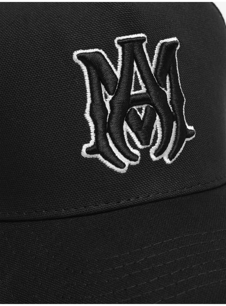 Amiri MA STAGGERED AMIRI FULL CANVAS HAT - Black Black