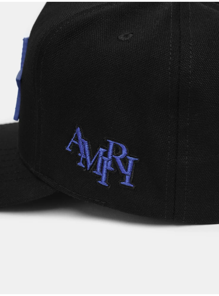 Amiri THREE STAR STAGGERED AMIRI FULL CANVAS HAT - Black Blue