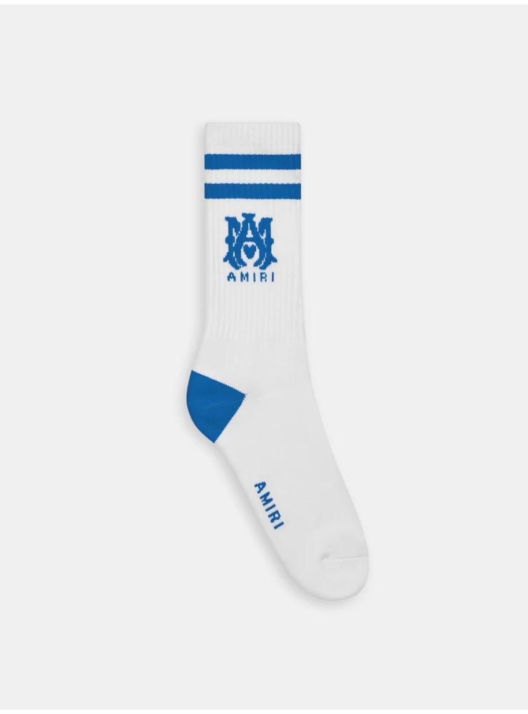 Amiri MA STRIPE SOCKS - White Blue