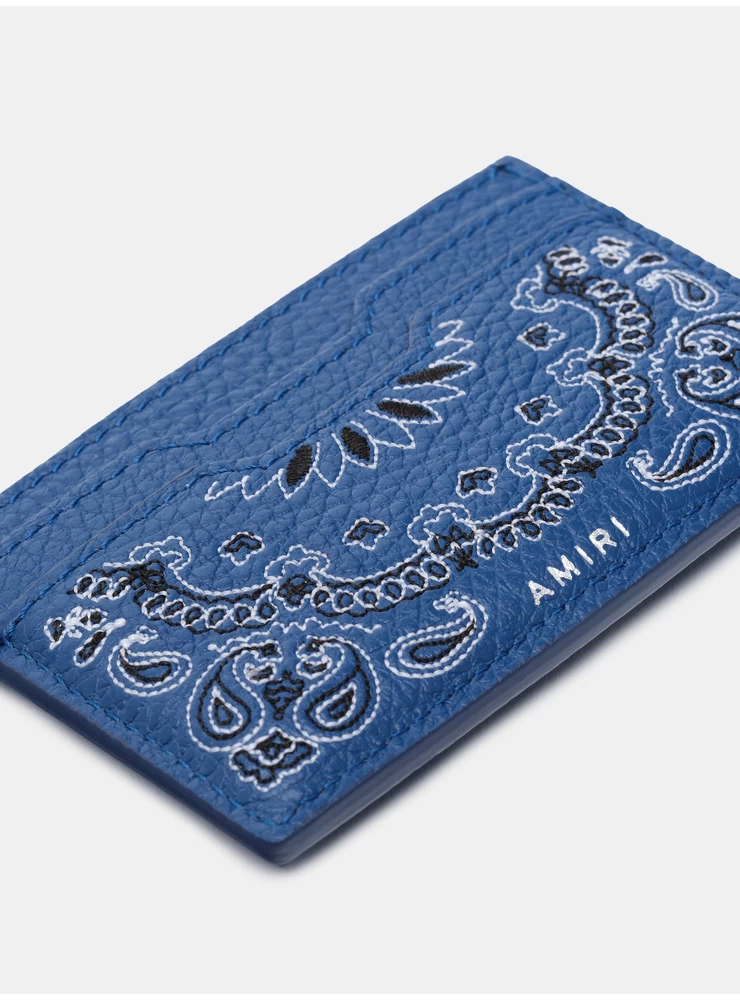 Amiri BANDANA CARD HOLDER - Blue