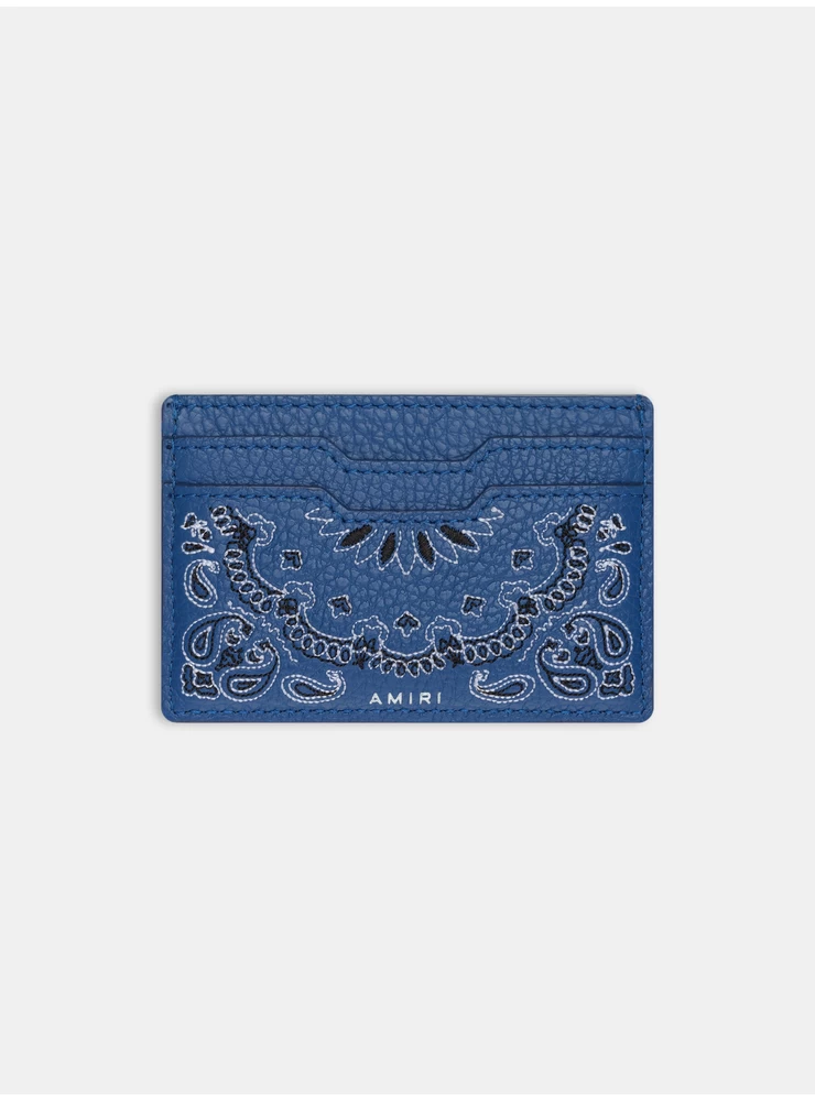 Amiri BANDANA CARD HOLDER - Blue