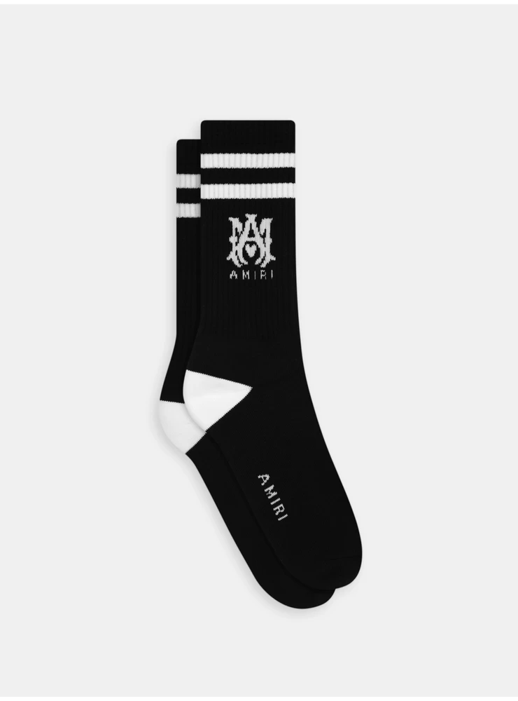 Amiri Ma Core Logo Socken – Schwarz Weiß